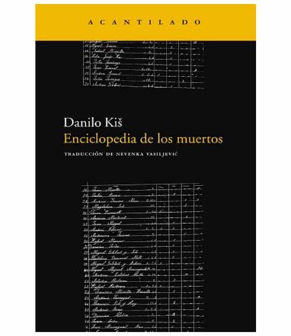 Enciclopedia de los muertos. Kis, Anilo